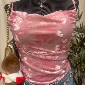 Pink Floral Women's Top
